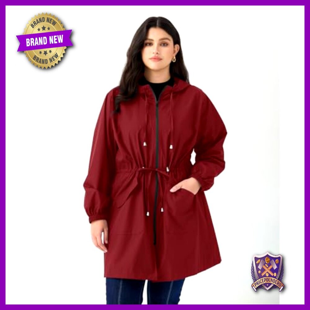 Lightweight Waterproof Rain Jacket Plus Size Tren… - image 2